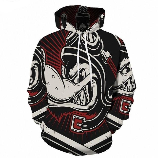 Dog Hoodie Men Hip Hop Animal 3d Hoodies Printed