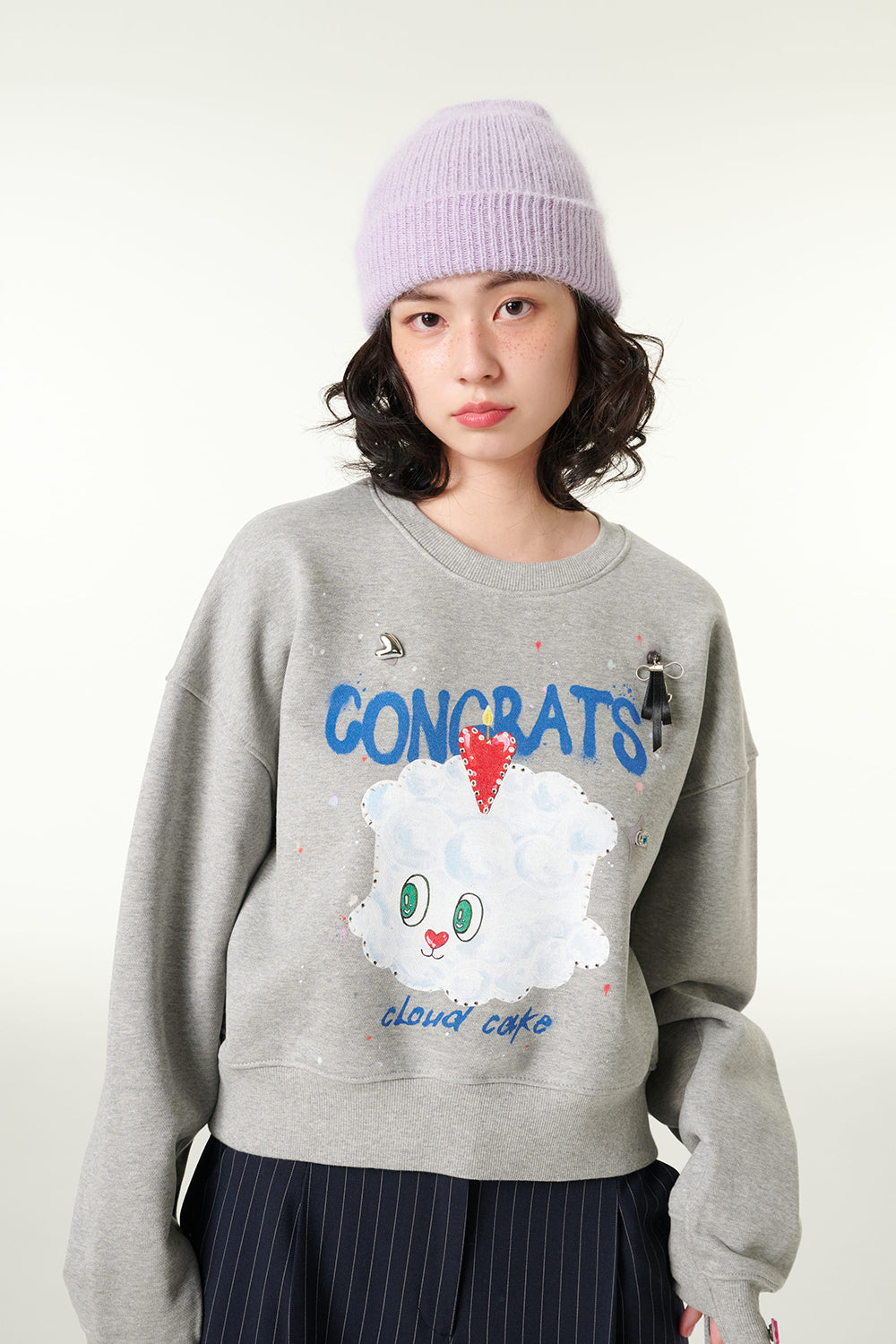 [CLOUD CAKE] Fashion unisex party style sweatshirts hot sale limited editon