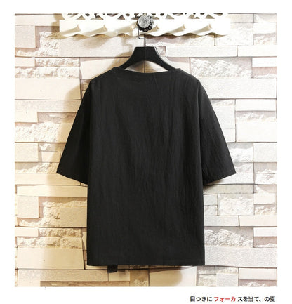 Men's Cotton Fashion T-shirt Funny Mens Summer White Tshirts Male Oversized Tee Shirts 5XL Casual T Shirt Tee For Man Streetwear