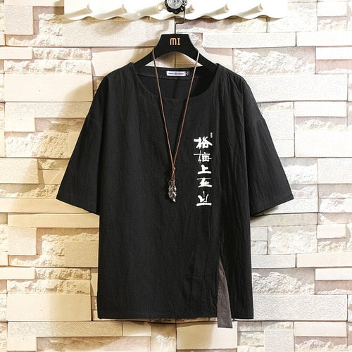 Men's Cotton Fashion T-shirt Funny Mens Summer White Tshirts Male Oversized Tee Shirts 5XL Casual T Shirt Tee For Man Streetwear